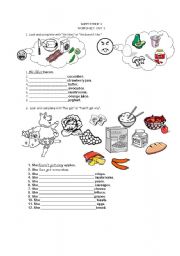 English Worksheet: FOOD FOOD FOOD