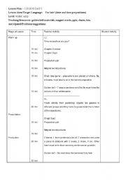 English worksheet: Alice in Wonderland lesson plan day 5