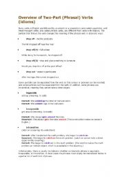 English Worksheet: Phrasal Verbs