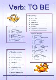 English Worksheet: Verb: TO BE