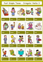 Past Simple Tense - Irregular Verbs 3-5