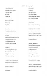 English worksheet: Hot and Cold - Katy Perry