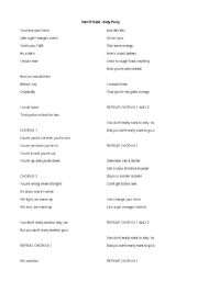 English Worksheet: Hot and Cold - Katy Perry