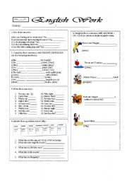 English Worksheet: PRESENT CONTINUOUS