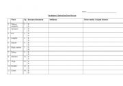 English worksheet: Vocabulary list for 