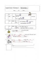 English Worksheet: Is/Are there