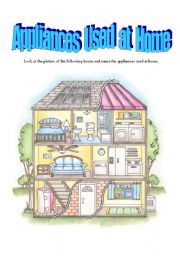 English Worksheet: Appliances Used at home