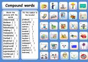 English Worksheet: COMPOUND WORDS