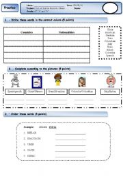 English Worksheet: nationalities