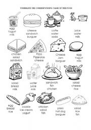 English Worksheet: FOOD