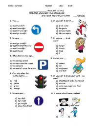 English Worksheet: 6TH GRADE 2ND TERM 3RD EXAM