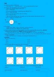 English Worksheet: TIME REVIEW