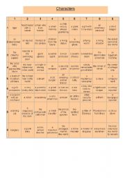 English Worksheet: story prompts