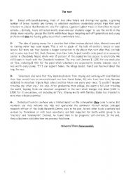 English Worksheet: end-term test N°1(4th form)
