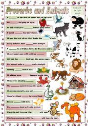 PROVERBS AND ANIMALS