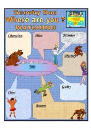 English Worksheet: Scooby Doo watching
