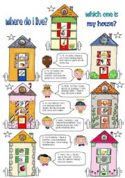 English Worksheet: Which one is my house?