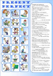 English Worksheet: present perfect 