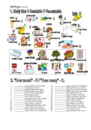 English Worksheet: How much_How many