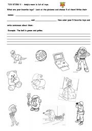 English Worksheet: TOY STORE 3