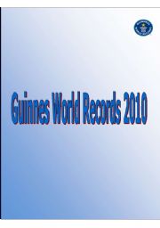 English Worksheet: Guinnes World Records 2010