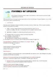 English Worksheet: FIGURES OF SPEECH