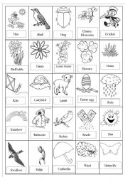 English Worksheet: Spring