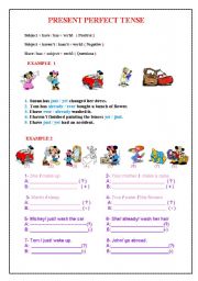 English Worksheet: Present perfect tense