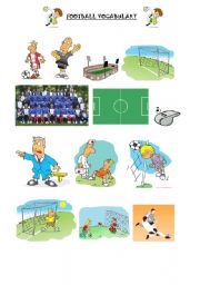 English Worksheet: football vocabulary