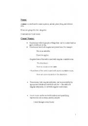 English Worksheet: Nouns