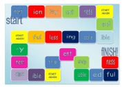 English Worksheet: suffixes