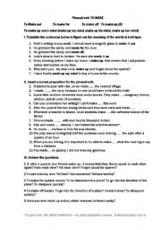 English Worksheet: Phrasal verbs with MAKE