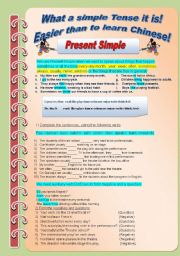 English Worksheet: Present Simple