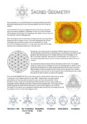 English Worksheet: Sacred Geometry