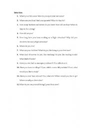 English worksheet: Interview