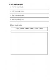 English Worksheet: Extra Activity