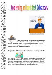 English Worksheet: Tonights news