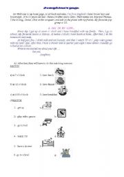 English Worksheet: Daily Routine