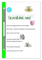 English Worksheet: Money talks!!