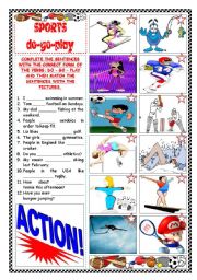 English Worksheet: SPORTS: DO - GO - PLAY