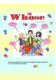 English Worksheet: Whose