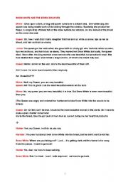 English Worksheet: Snowwhite and seven dwarves