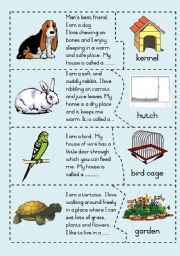 Pets and their homes - Puzzle