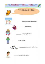 English Worksheet: pronoun 