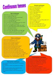 Continuous tenses conversation