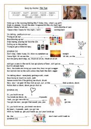 English Worksheet: Song by Kesha: TIK TOK