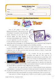 Gap Year (test+correction)