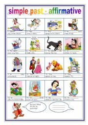 English Worksheet: simple past - affirmative (12.06.10)