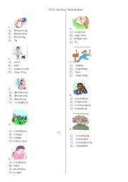 English Worksheet: Health problems....