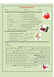 English Worksheet: Present Perfect and Simple Past